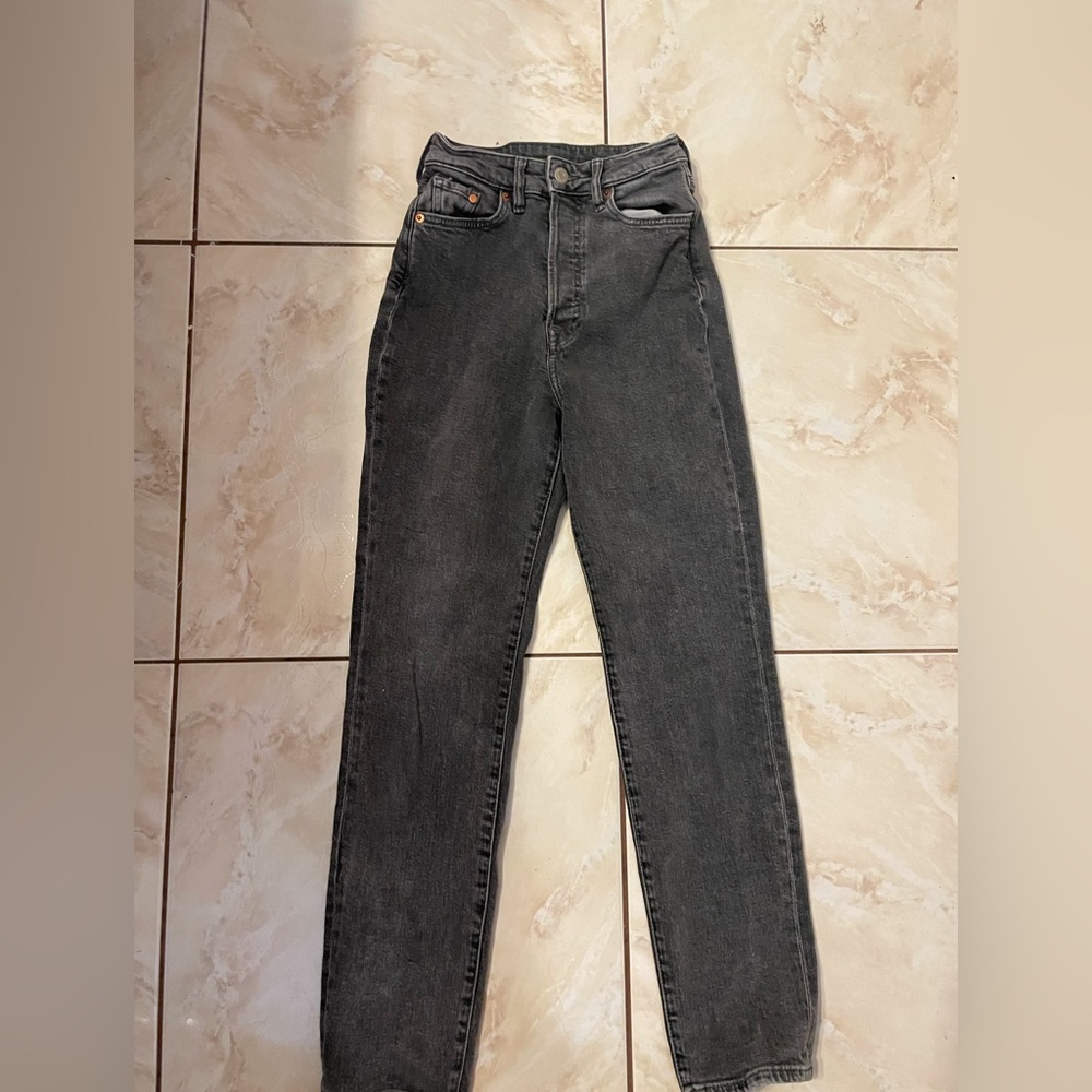 Dark Grey Divided Mom Jeans